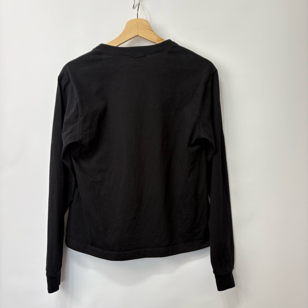 DONNI. Black Jersey Square Neck Long Sleeve Size XS - Picture 4 of 11